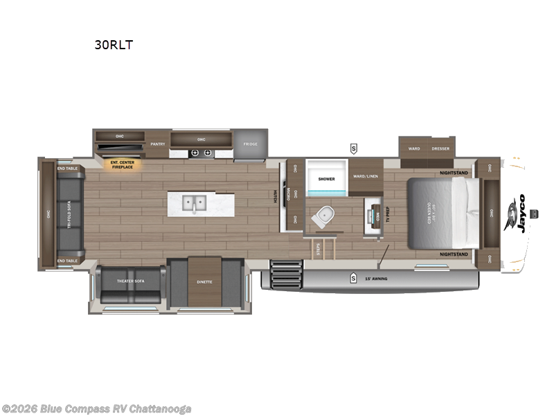 2026 Jayco Eagle SLE 30RLT - New Fifth Wheel For Sale by Blue Compass RV Chattanooga in Ringgold, Georgia features Slideout