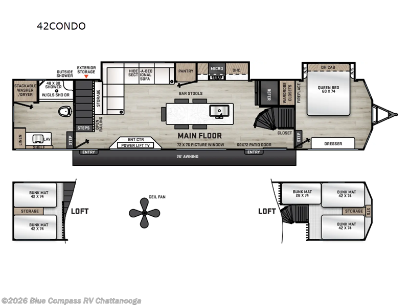 2026 Forest River Aurora 42CONDO - New Destination Trailer For Sale by Blue Compass RV Chattanooga in Ringgold, Georgia features Slideout