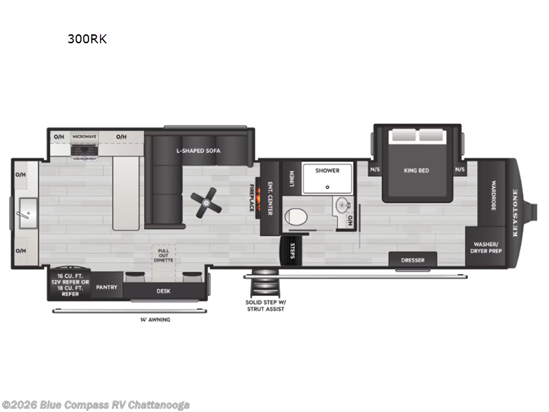 2027 Keystone Montana High Country 300RK - New Fifth Wheel For Sale by Blue Compass RV Chattanooga in Ringgold, Georgia features Slideout