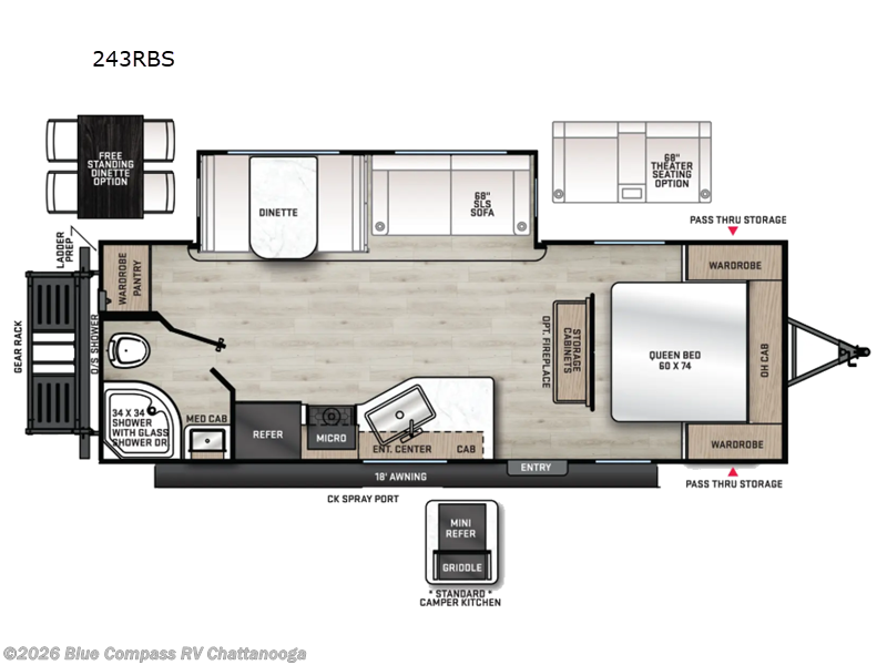 2025 Coachmen Catalina Legacy Edition 243RBS - Used Travel Trailer For Sale by Blue Compass RV Chattanooga in Ringgold, Georgia features Slideout