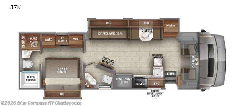 2021 Jayco Seneca Prestige 37K - Used Super C For Sale by Blue Compass RV Chattanooga in Ringgold, Georgia features Slideout