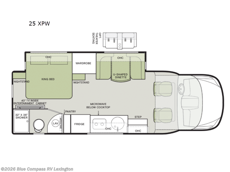 2026 Tiffin Wayfarer 25 XPW - New Class C For Sale by Blue Compass RV Lexington in Georgetown, Kentucky features Slideout