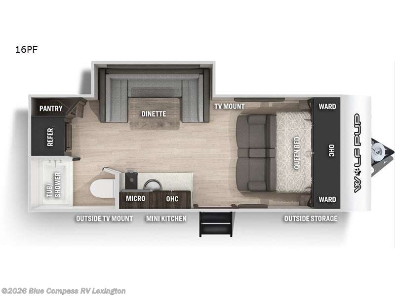 2022 Forest River Cherokee Wolf Pup 16PF - Used Travel Trailer For Sale by Blue Compass RV Lexington in Georgetown, Kentucky features Slideout