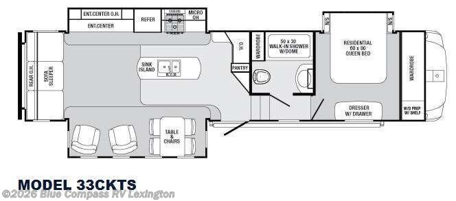 2014 Forest River Sabre 33CKTS - Used Fifth Wheel For Sale by Blue Compass RV Lexington in Georgetown, Kentucky features Slideout