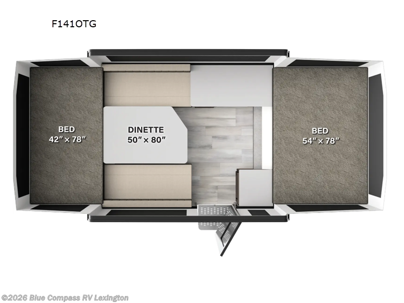 2026 Forest River Flagstaff OTG F141OTG - New Popup For Sale by Blue Compass RV Lexington in Georgetown, Kentucky features Slideout