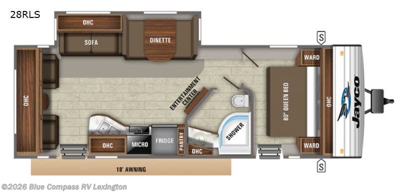 2019 Jayco Jay Flight 28RLS - Used Travel Trailer For Sale by Blue Compass RV Lexington in Georgetown, Kentucky features Slideout
