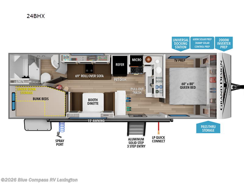 2027 Grand Design Transcend Xplor 24BHX - New Travel Trailer For Sale by Blue Compass RV Lexington in Georgetown, Kentucky