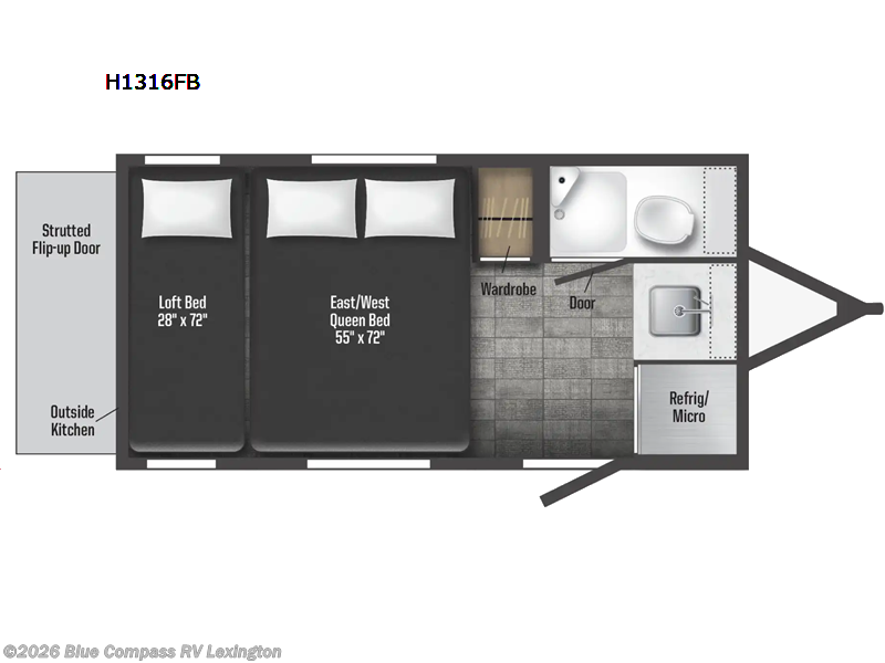 2023 Winnebago HIKE 100 H1316FB - Used Travel Trailer For Sale by Blue Compass RV Lexington in Georgetown, Kentucky