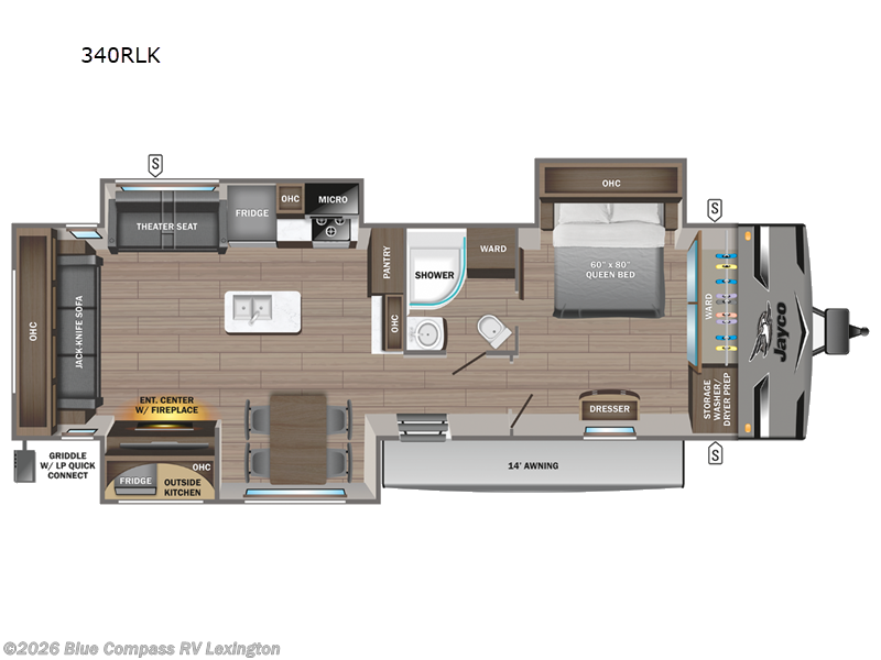 2024 Jayco Jay Flight 340RLK - Used Travel Trailer For Sale by Blue Compass RV Lexington in Georgetown, Kentucky features Slideout