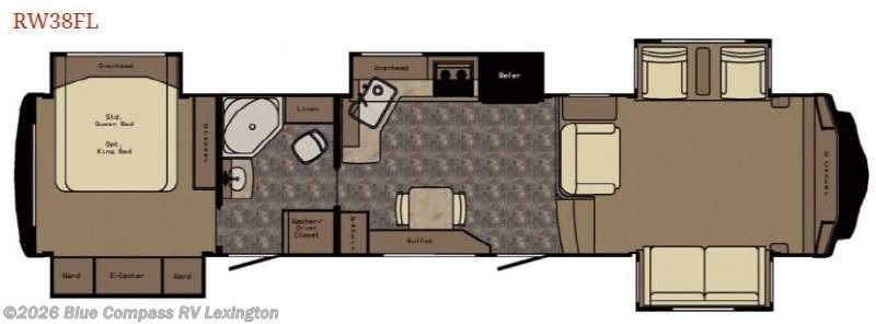 2015 Redwood RV Redwood RW38FL - Used Fifth Wheel For Sale by Blue Compass RV Lexington in Georgetown, Kentucky features Slideout