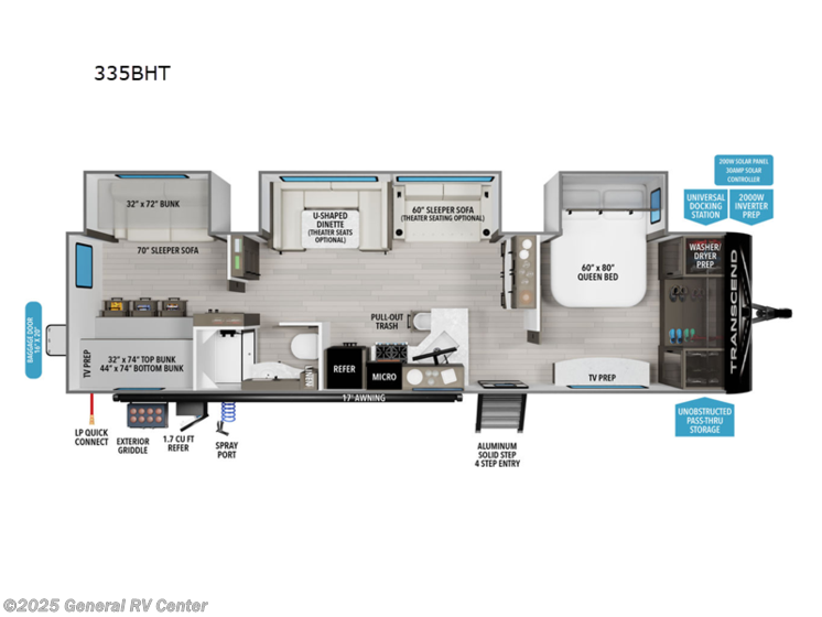 New 2025 Grand Design Transcend Xplor 335BHT available in West Palm Beach, Florida