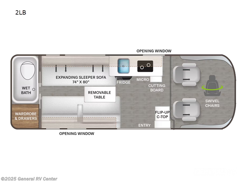 2025 Thor Motor Coach Twist 2LB - New Class B For Sale by General RV Center in West Palm Beach, Florida