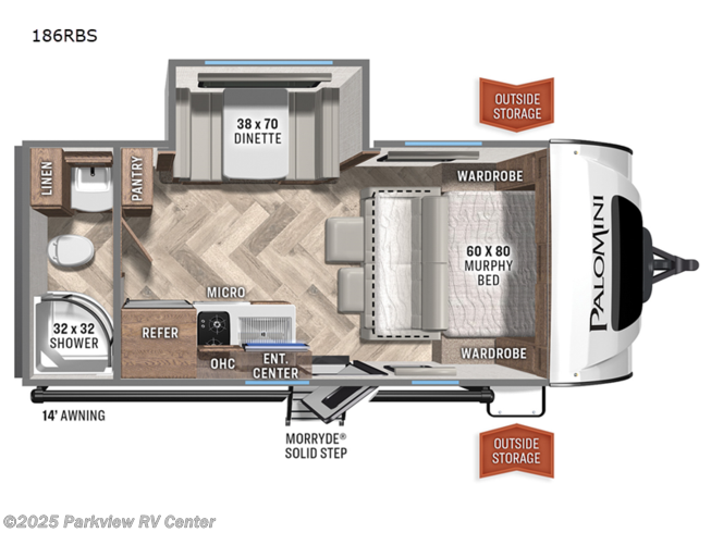 2022 Palomino PaloMini 186RBS - New Travel Trailer For Sale by Parkview RV Center in Smyrna, Delaware