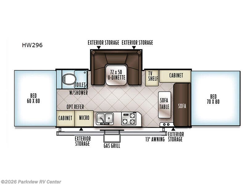 2019 Forest River Rockwood High Wall Series HW296 - Used Popup For Sale by Parkview RV Center in Smyrna, Delaware features Slideout