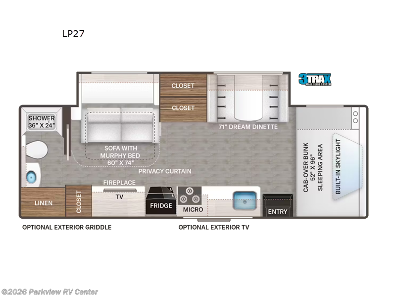 2025 Thor Motor Coach Quantum LP27 - New Class C For Sale by Parkview RV Center in Smyrna, Delaware features Slideout
