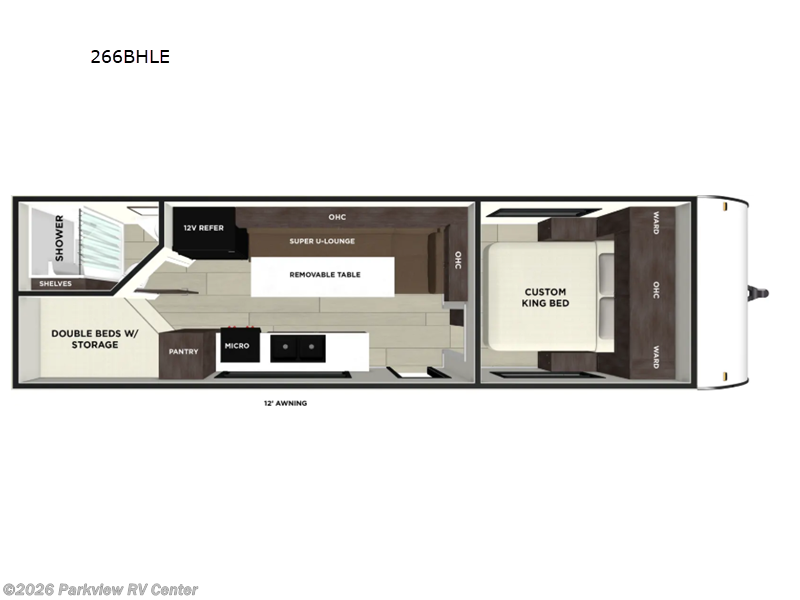 2026 Forest River Salem FSX 266BHLE - New Travel Trailer For Sale by Parkview RV Center in Smyrna, Delaware