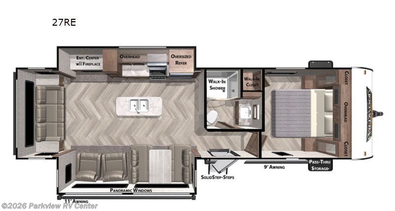2020 Forest River Wildwood 27RE - Used Travel Trailer For Sale by Parkview RV Center in Smyrna, Delaware features Slideout