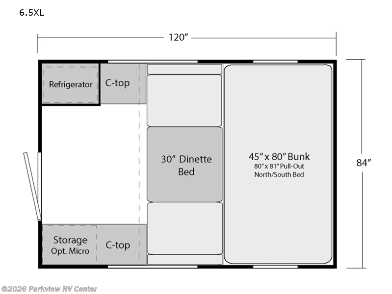 2026 Soaring Eagle Adlar 6.5XL - New Truck Camper For Sale by Parkview RV Center in Smyrna, Delaware