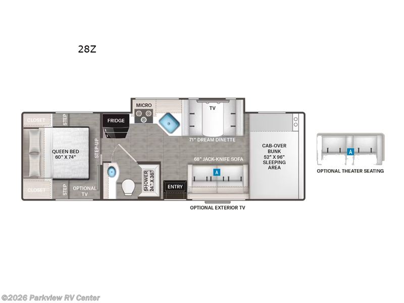 2023 Thor Motor Coach Chateau 28Z - Used Class C For Sale by Parkview RV Center in Smyrna, Delaware features Slideout