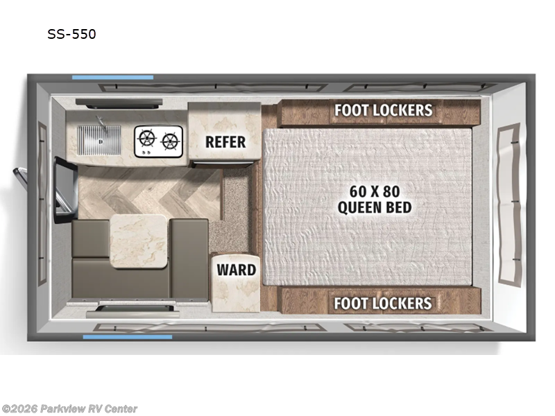 2026 Palomino Backpack Edition SS-550 - New Truck Camper For Sale by Parkview RV Center in Smyrna, Delaware