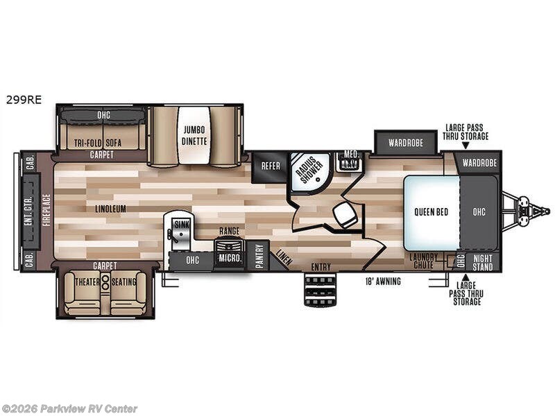 2017 Forest River Salem Hemisphere Lite 299RE - Used Travel Trailer For Sale by Parkview RV Center in Smyrna, Delaware features Slideout