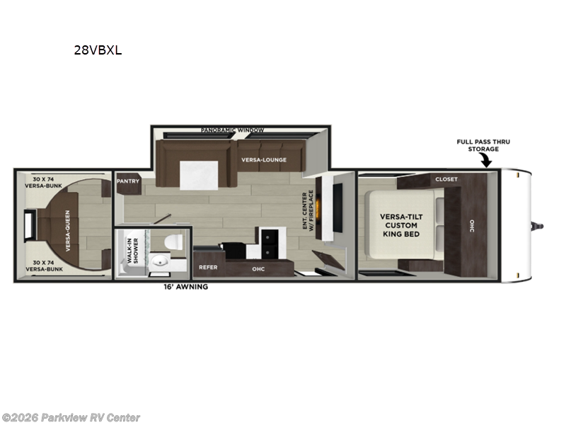 2026 Forest River Salem Cruise Lite 28VBXL - New Travel Trailer For Sale by Parkview RV Center in Smyrna, Delaware features Slideout