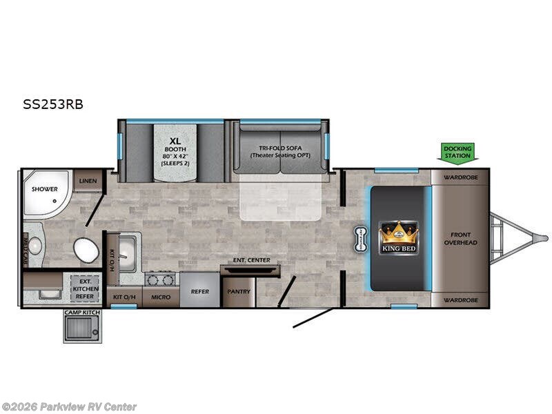 2020 CrossRoads Sunset Trail SS253RB - Used Travel Trailer For Sale by Parkview RV Center in Smyrna, Delaware features Slideout