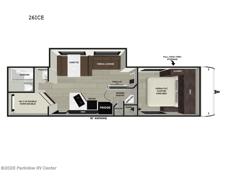 2026 Forest River Salem Cruise Lite 26ICE - New Travel Trailer For Sale by Parkview RV Center in Smyrna, Delaware features Slideout