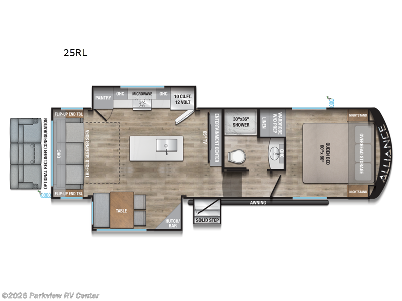 2026 Alliance RV Avenue All-Access 25RL - New Fifth Wheel For Sale by Parkview RV Center in Smyrna, Delaware features Slideout