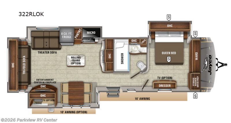 2019 Jayco Eagle 322RLOK - Used Travel Trailer For Sale by Parkview RV Center in Smyrna, Delaware features Slideout