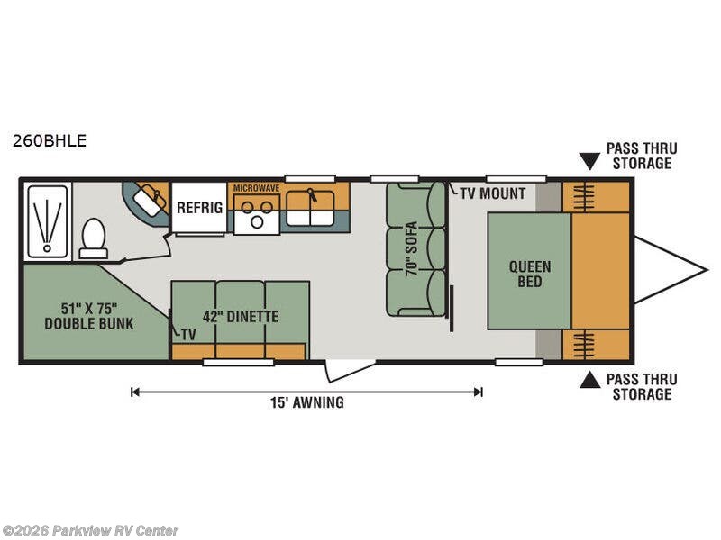 2019 K-Z Sportsmen LE 260BHLE - Used Travel Trailer For Sale by Parkview RV Center in Smyrna, Delaware
