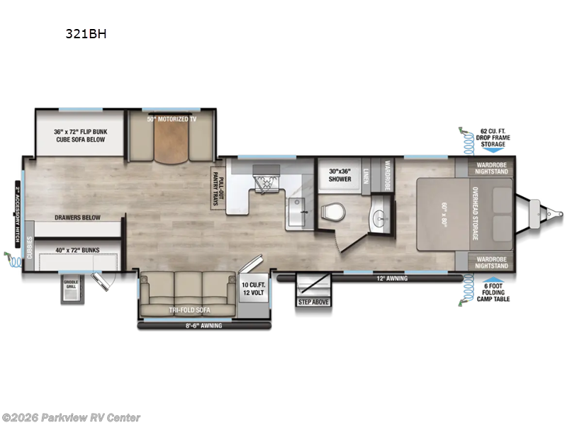 2027 Alliance RV Delta 321BH - New Travel Trailer For Sale by Parkview RV Center in Smyrna, Delaware features Slideout