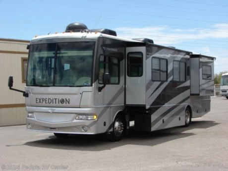 &lt;p&gt;&amp;nbsp;&lt;/p&gt;

&lt;p&gt;4.99% Financing with 10% down +TTL, OAC. NO COST TO YOU. This is not a misprint.&amp;nbsp; This 2006 Fleetwood Expedition is a wonderful way to start traveling in the style and class that today’s diesel pushers have to offer.&amp;nbsp; Features include TV, DVD, VCR, ultra leather, fully automatic leveling jacks, power sun visors, back up camera, built in washer/dryer, solid surface counter tops, four door refrigerator, convection microwave oven, fantastic fan, and thermal pane windows. For complete information call us toll free at 888-545-8314.&lt;/p&gt;
