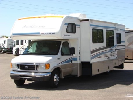 &lt;p&gt;This 2005 Fleetwood Jamboree GT is completely loaded with everything that you could want in an RV and then some.&amp;nbsp; Features include:&amp;nbsp;TV,&amp;nbsp;DVD,&amp;nbsp;VCR,&amp;nbsp;satellite dish,&amp;nbsp;alloy wheels,&amp;nbsp;ducted A/C,&amp;nbsp;ultra leather,&amp;nbsp;back-up camera,&amp;nbsp;leveling jacks,&amp;nbsp;heated and remote mirrors,&amp;nbsp;glass shower,&amp;nbsp;and a fantastic fan.&lt;/p&gt;

&lt;p&gt;For complete information call us toll free at 888-545-8314.&lt;/p&gt;
