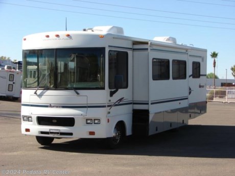 &lt;p&gt;&amp;nbsp;&lt;/p&gt;

&lt;p&gt;This 2003 Winnebago Sightseer is a wonderful class A with low miles and a lot of nice features for your next trip.&amp;nbsp; Features include: leveling jacks, fantastic fan, ducted A/C, heated and remote mirrors, back-up camera, TV, Satellite dish, encased patio awning, pantry, and a microwave oven. For complete information call us toll free at 888-545-8314.&lt;/p&gt;

