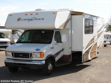 &lt;p&gt;&amp;nbsp;&lt;/p&gt;

&lt;p&gt;This 2008 Coachmen Leprechaun is a wonderful and classy RV with lots of extras.&amp;nbsp; Features include: satellite radio, heated remote mirrors, skylight, convection microwave oven, stove, large pantry, ducted A/C, built in back up monitor, LCD TV, and DVD. For complete information call us toll free at 888-545-8314.&lt;/p&gt;
