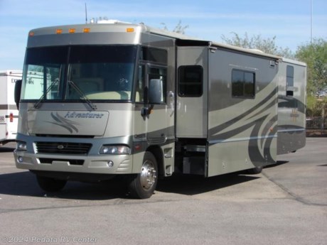 &lt;p&gt;&amp;nbsp;&lt;/p&gt;

&lt;p&gt;This 2005 Winnebago Adventure is a beautiful RV with great features that give you a lot of coach for the money.&amp;nbsp; Features include: solid surface counter tops, convection microwave oven, built-in coffee maker, large pull out pantry, washer/dryer prep, thermal pane windows, fantastic fan, and banks power. For complete information call us toll free at 888-545-8314.&lt;/p&gt;
