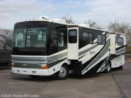 &lt;p&gt;&amp;nbsp;&lt;/p&gt;

&lt;p&gt;This 2003 Fleetwood Discovery is spacious diesel pusher with lots of power and all for an amazing price.&amp;nbsp; Features include: large four door refrigerator with ice, convection microwave oven, solid surface counter tops, fantastic fan, day-night shades, sleeper sofa, built-in washer/dryer, TV, DVD, VCR, surround sound, alloy wheels, and an encased patio awning. For complete information call us toll free at 888-545-8314.&lt;/p&gt;

