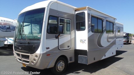 &lt;p&gt;This is a low mileage triple slide coach that is ready to hit the road. Loaded with high line features like refrigerator with ice maker, Corian countertops, washer/dryer and more. Be sure to call 866-733-2829 for a complete list of options before it&#39;s too late.&lt;/p&gt;
