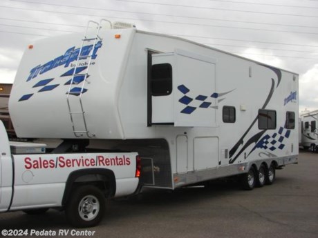 &lt;p&gt;&amp;nbsp;&lt;/p&gt;

&lt;p&gt;This 2006 Tahoe Transport is a gorgeous fifth wheel toy hailer that gives you the opportunity to travel in style yet still be able to take all your toys with you.&amp;nbsp; Features include: ceiling fan, recessed lighting, large glass shower, external speakers, patio awning, TV, surround sound, built-in generator, and fuel station. &amp;nbsp;&amp;nbsp;For complete information call us toll free at 888-545-8314.&lt;/p&gt;
