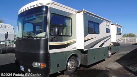 &lt;p&gt;This is a hard to find short diesel pusher with 2&amp;nbsp;slideouts. Loaded with all the extras you would expect in this popular floorplan. Be sure to call 866-733-2829 to get all the details. Hurry this one will go quick!&lt;/p&gt;
