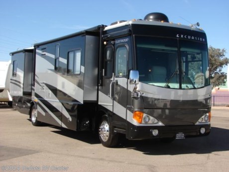 &lt;p&gt;&amp;nbsp;&lt;/p&gt;

&lt;p&gt;This 2006 Fleetwood Excursion is a gorgeous diesel pusher that lives up to its reputation and is loaded with options.&amp;nbsp; Features include: fully automatic leveling jacks, ultra leather, power visors, lots of storage, automatic generator start, adjustable comfort bed, alloy wheels, large four door refrigerator, pull out pantry, solid surface counter tops, convection microwave oven, fantastic fan, and a built in washer/dryer. For complete information call us toll free at 888-545-8314.&lt;/p&gt;
