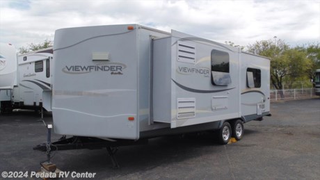This is a nice light RV with a GVWR of only 6395lbs. With it&#39;s aerodynamic design it should be easy to pull. Call 866-733-2829 for a complete list of options and to schedule a free liver virtual tour. 