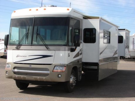 &lt;p&gt;&amp;nbsp;&lt;/p&gt;

&lt;p&gt;This 2005 Itasca Suncruiser is a beautiful class A with all the pop your looking for in a class A RV.&amp;nbsp; Features include: thermal-pane windows, solid surface counter tops, large four door refrigerator, pull out pantry, large flat screen TV, DVD, VCR, satellite dish, power awning, exterior stereo, built-in washer/dryer, fantastic fan, and back up monitor. For complete information call us toll free at 888-545-8314.&lt;/p&gt;
