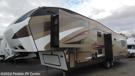 Here is a 2015 loaded with options. Comes with extras like leveling jacks, keyless entry, fireplace and more. Call 866-733-2829 for a complete list of options. 