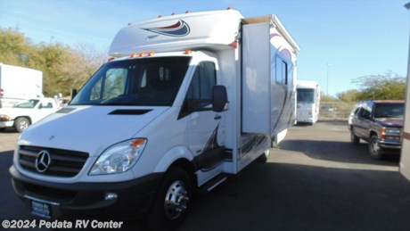 This is a hard to find short diesel motorhome with a slide. Built on a Mercedes chassis it shows quality throughout. Call 866-733-2829 for a complete list of options. 