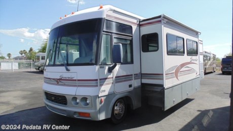 This is a hard to find short Class A motorhome. With only 27562 miles its ready for the open road. Call 866-733-2829 for a complete list of options. 