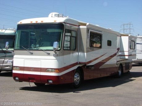 &lt;p&gt;&amp;nbsp;&lt;/p&gt;

&lt;p&gt;This 2000 Monaco Dynasty is a beautiful diesel pusher with some great high-end features to be sure that your next trip is in style.&amp;nbsp; Features include: built-in washer/dryer, solid surface counter tops throughout, ceramic tile floors, convection microwave oven, encased awnings all around, one piece windshield, full pass through slide-out tray, alloy wheels, side mount radiator, smart wheel, TV, DVD, VCR, and a satellite dish. For complete information call us toll free at 888-545-8314.&lt;/p&gt;
