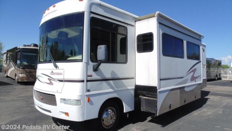 This is a hard to find short Class A motorhome. Call 866-733-2829 for a complete list of options. 