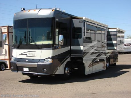 &lt;p&gt;&amp;nbsp;&lt;/p&gt;

&lt;p&gt;This 2006 Itasca Horizon is a fully loaded diesel pusher with all the extras at an amazing price.&amp;nbsp; Features include: two pull out pantries, day-night shades, large glass shower, color back-up monitor, exterior entertainment center, smart wheel, adjustable pedals, power visors, ultra leather, power sofa, large four door refrigerator, solid surface counter tops, ceramic tile floors, TV, DVD, VCR, satellite dish, and 5.1 surround sound. For complete information call us toll free at 888-545-8314.&lt;/p&gt;

